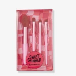 New Sweet and Shimmer Pink Travel Brush Set